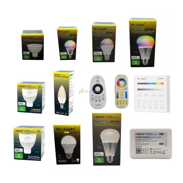 AMPOULE LED,5W E14 RGBCCTAmpoule Led 2.4g, Mr16 Gu10 E14 E27, Lampe 4w 5w 6w 9w 12w Cct Rgb