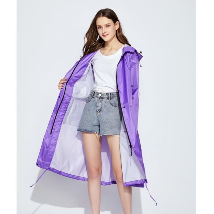 Nanio 4 en 1 Double Face Imperméable Pluie Poncho pour homme et femmes Outdoor