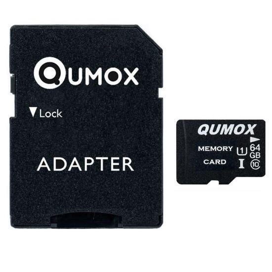 Lot De 2 Cartes Micro SD 64 Go DAUZZOX – Haute Vitesse U3 A1 Pour Smartphone, Drone, Caméra – Jusqu’à 85 Mo/s – Résistante à L’eau Et Aux Chocs