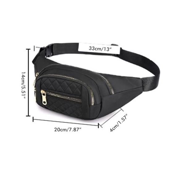 Sac Bandoulière FANDARE Noir - Anti-Vol - Pour Sport Et Voyage