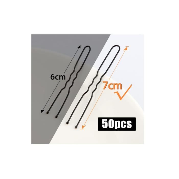 2 Épingles à Cheveux En U (grand Modèle) à 2 Dents - Doré Et Argenté - Longueur 14.2 Cm - Neuf Avec étiquettes
