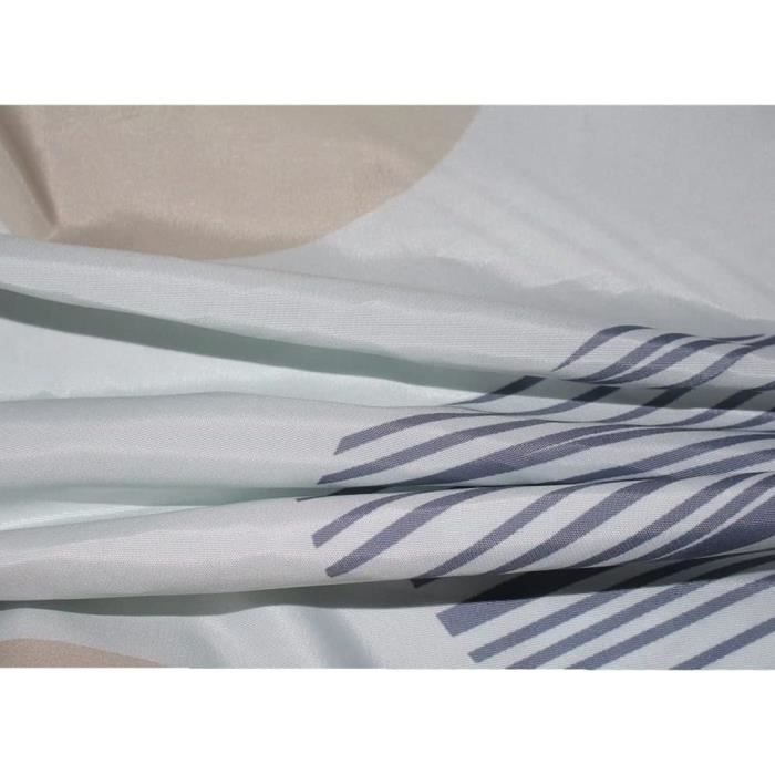 Rideau De Douche Imperméable IDesign - Tissu Polyester, 180x200 Cm, Noir - Séchage Rapide, Lavable Machine