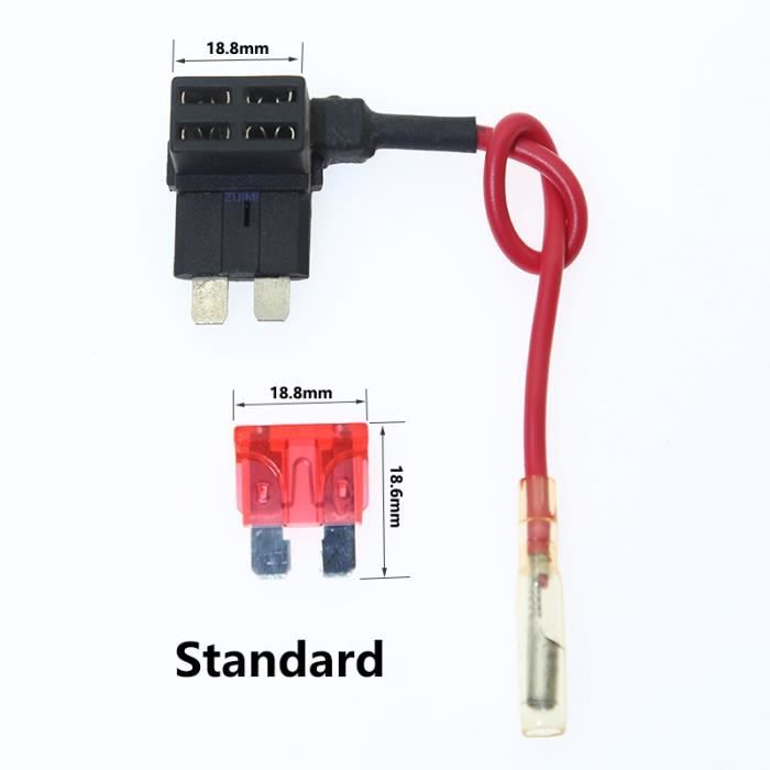 Kit Porte-fusible Voiture 12V/24V – Facile à Installer, Avec Fusibles Et Extracteur Inclus