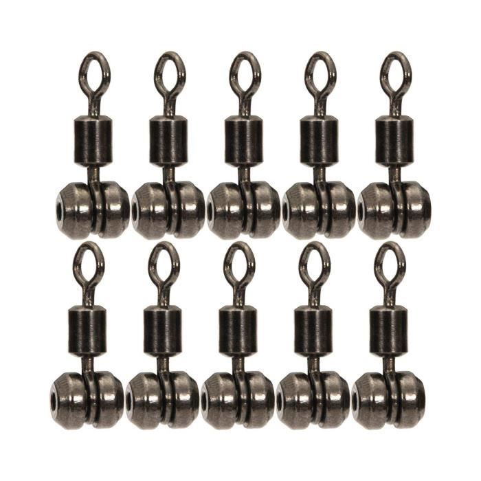 JSHANMEI Kit de mousquetons pivotants de pêche, comprend des boutons