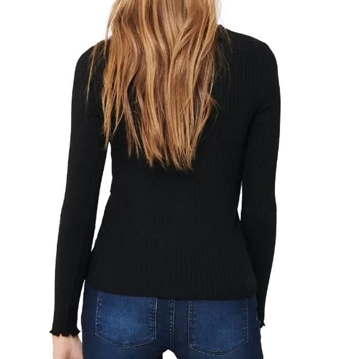 Haut Femme Manches Longues Jacqueline - Taille 40 - Noir Brodé Voile Coton/polyester - Occasion TB état