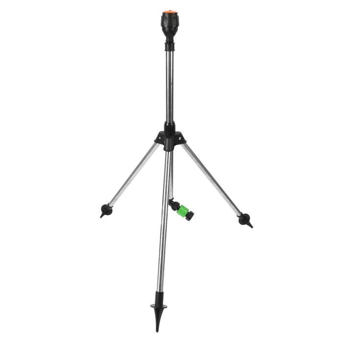 Arroseur Trépied Réglable 360° Acier Inoxydable Arroseur Jardin
