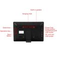 12 pouces 1280 * 800HD cadre photo numérique réveil lecteur album télécommande noir UK -RUI-2