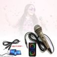 Enceinte enfant USB Blueooth Portable Karaoke PARTY LEO-250 sur Batterie - Micro - Enceinte Perche Selfie Cadeau - Boum Fête-2