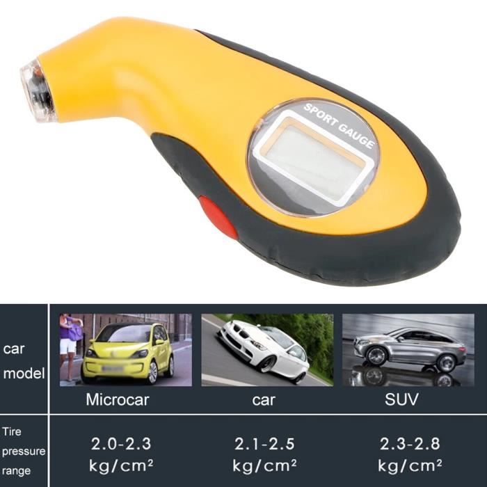 Acheter Outils de testeur de jauge de pression d'air de pneu numérique LCD  pour voiture Auto