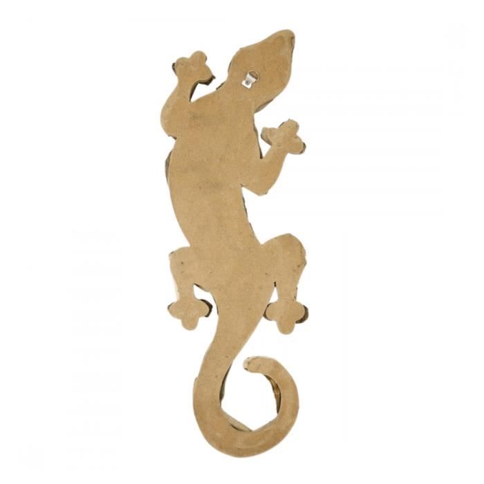 Gecko motivo batik dipinto a mano, artigianato in legno a buon mercato