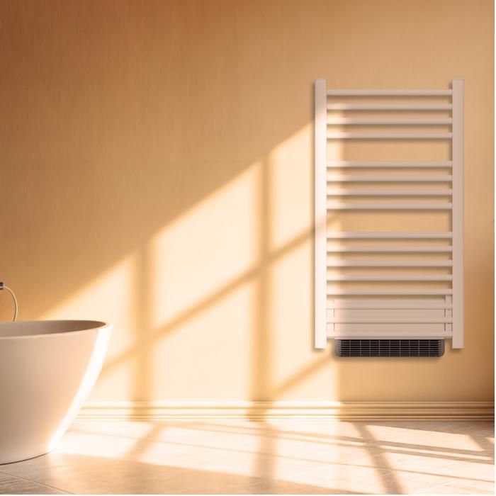 BESTHERM - Sèche-serviette électrique sans fluide avec soufflerie 500W