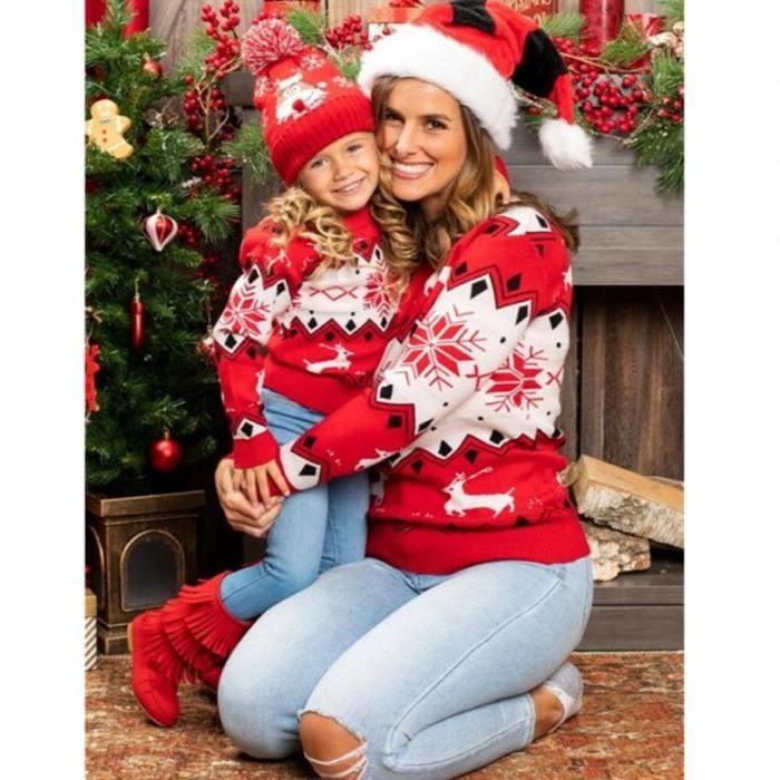 Pull noel famille bebe sales