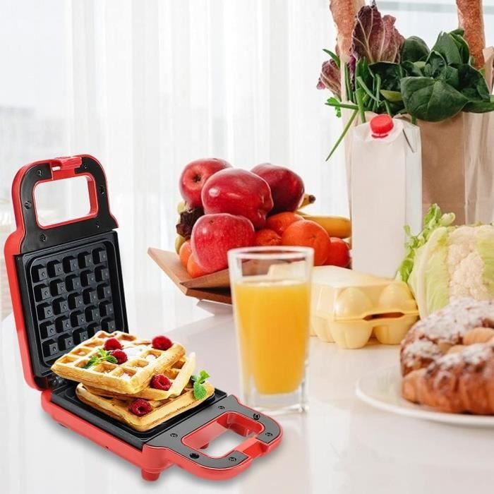 Marmite Rouge Avec Socle Marmite Électrique 6L 1300W - Revêtement Anti-Adhésif Double - Contrôle Température - Multifonction Cuisson Vapeur, Friture Cuisson Multifonction Température