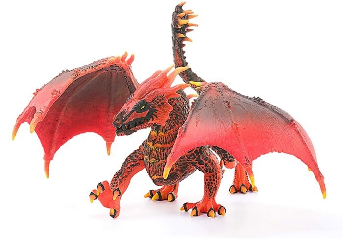 Schleich 70138 - Figurine Dragon De Lave Rouge ELDRADOR Avec Parties Mobiles Dragon Rouge Jouet De La Collection Creature Eldrador Pour S7156995