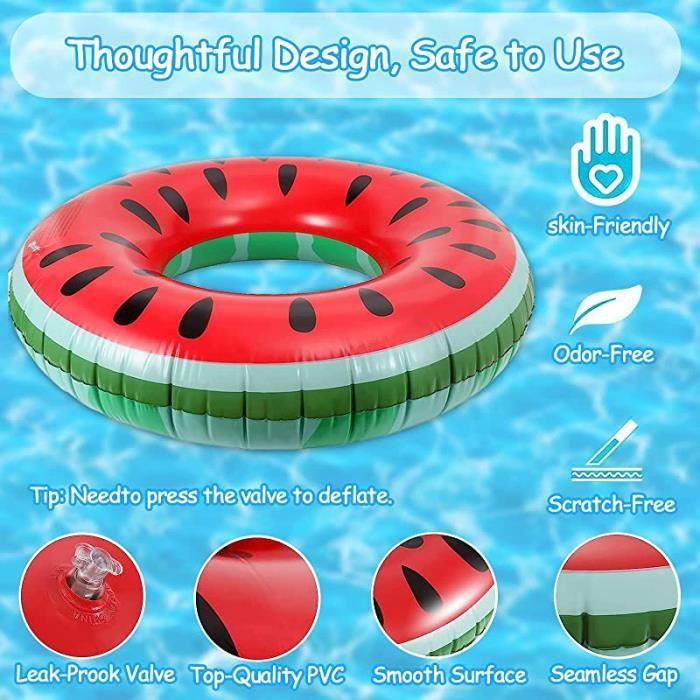 Anneau De Natation Géant 120cm - Bouée Gonflable Adulte/Enfant Pour Piscine Ou Plage - PVC Résistant