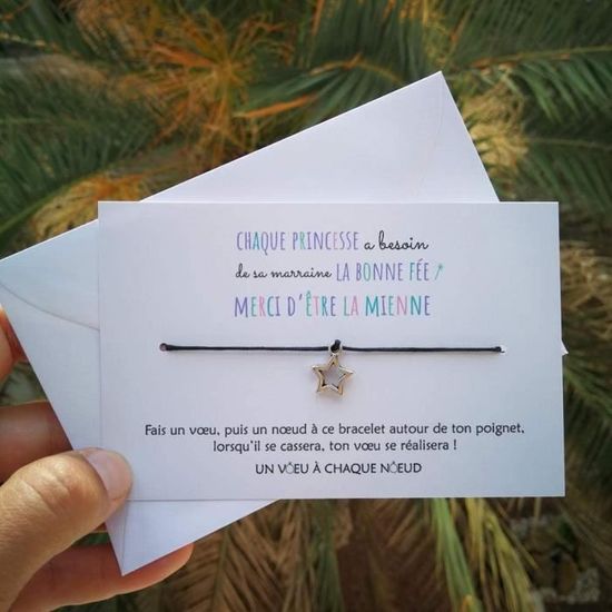Carte De Voeux Merci Maitresse Bracelet Porte Bonheur Pour Faire Un Voeu Fabrique En France Cadeau Fin D Annee Remerciement 4 Cdiscount Beaux Arts Et Loisirs Creatifs