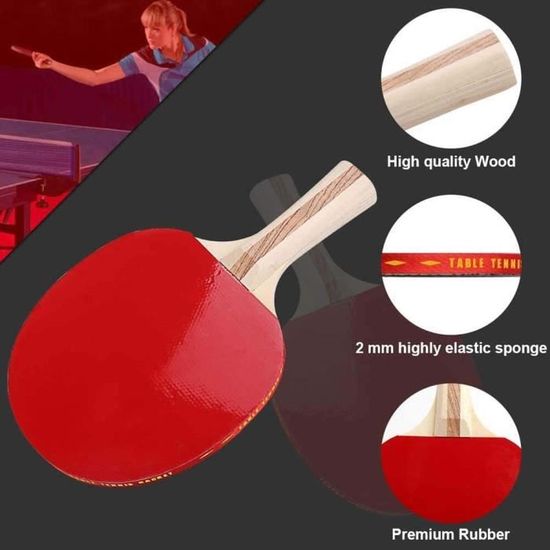 Set De Tennis De Table Vintage 1960 – Boîte Avec Filet, 2 Raquettes, Balle, Support US