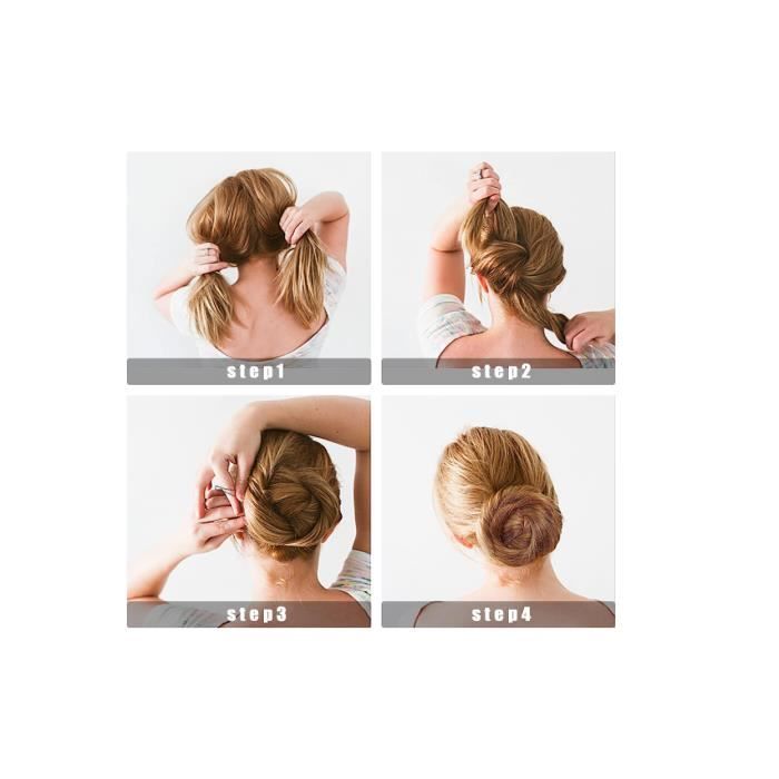 Lot De 4 épingles à Cheveux Barrettes Niavida - Tailles 6, 7, 8, 9 Cm En Plastique Brun - Neuf, Idéal Pour Coiffure Quotidienne