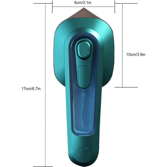 Ironizze Mini Fer à Repasser Portable 2 En 1 - Fer à Vapeur Pliable Rechargeable Blanc Fer A Repasser Pliable