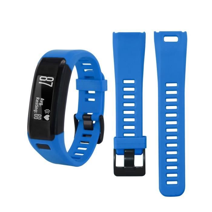 Bracelet de montre en Silicone pour Garmin Vivosmart HR, Bracelet de  poignet sport Black -AOAE2476