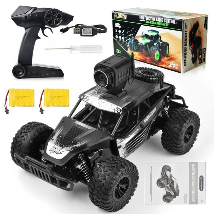 Voiture télécommandée avec caméra, 1:14 voiture RC haute vitesse Monster  Racing Buggy, véhicule tout-terrain jouets(Noir))) - Cdiscount Jeux - Jouets