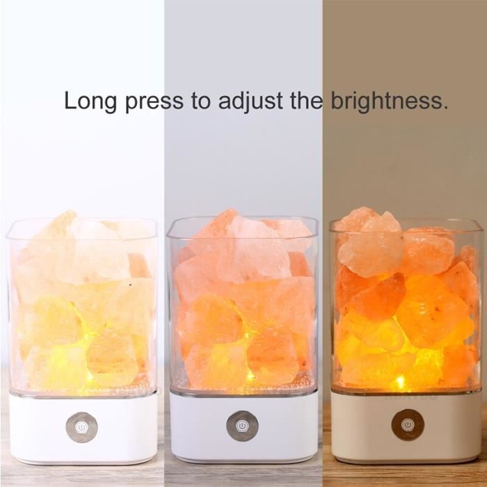 Lampe Sel L'himalaya, Lampe Sel Naturel L'himalaya Blanche, Mini Lampe Sel  Roche en Cristal USB, pour Purificateur d'air Veil[A89] - Cdiscount Maison