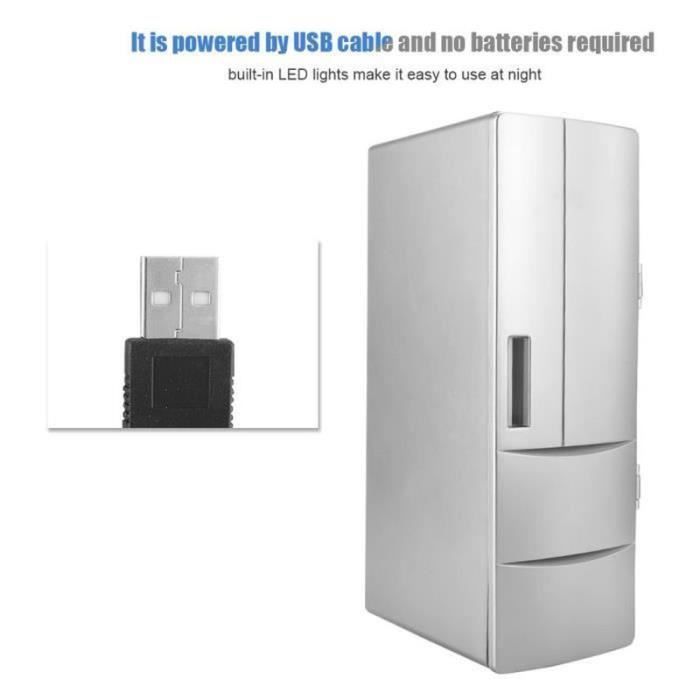 Mini congélateur réfrigérateur USB pour bureau-voiture - voyage