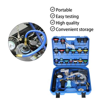Kit Testeur De Pression Système De Refroidissement 18 Pièces - Outil Diagnostic Radiateur Voiture Universel