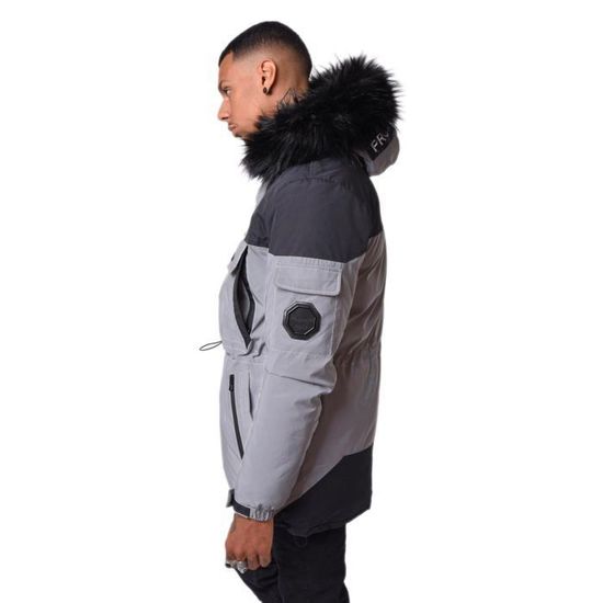 Veste Softshell Prana Dax - Gris Charbon - Taille XL - Capuche 1/2 Zip - Homme
