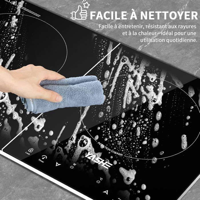 HENDI 239711 Plaque De Cuisson à Induction Modèle 3500 D 340 X 440 X 120 Mm