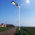 Qqmora lampe solaire Qqmora Éclairage intérieur Lampadaire solaire LED 60W, contrôle de la lumière Radar, lampe jardin d'exterieur-0