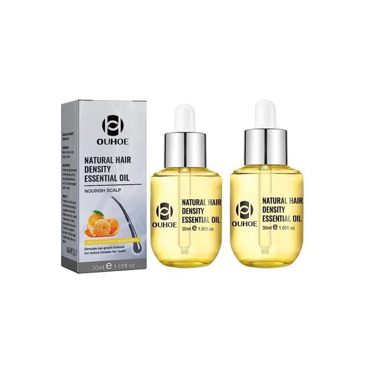 2PCS Hair Density Essential Oil, Hair Density Essential Oil, Natural