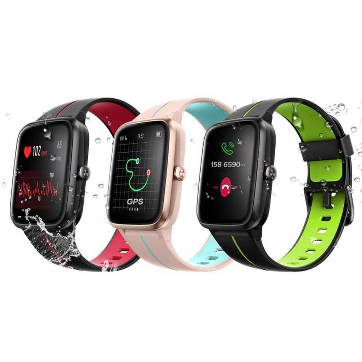 Montre connectée femme avec gps intégré