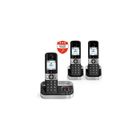 Alcatel Pack téléphone sans fil F890 Voice Trio avec répondeur et fonction Blocage dappels Noir et Argent -