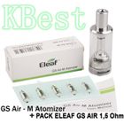 Original Pack Clearomiseur ELEAF GS Air M + 5 Résistances GS Air 1.5 Ohms