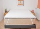 Surmatelas Mémoire de Forme 140x190cm - ROLLS - Qualité Hôtellerie - Epaisseur 7 cm - BDREAMS