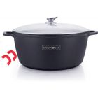 Faitout en fonte 36 cm Noir Royalty Line RLBS36M