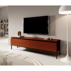 SELSEY Meuble TV - BEMMI - 150 cm - Rouge brique