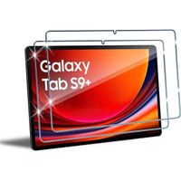 (2 Pièces) Verre Trempé Pour Samsung Galaxy Tab S9+ (12.4") Film Protection Écran Samsung Galaxy Tab S9 Plus
