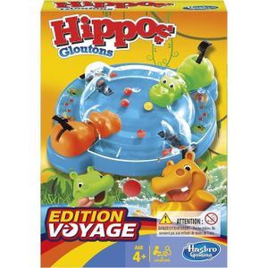 JEU SOCIÉTÉ - PLATEAU Hasbro Gaming Hippos Gloutons édition Voyage, Jeu 