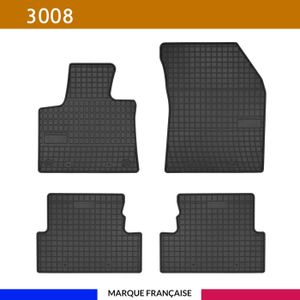 Perfect Fit Noir tapis de voiture Tapis de sol Set sur mesure pour s'adapter PEUGEOT 3008 08-16