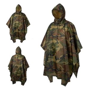 PONCHO Poncho,Imperméable camouflage militaire pour hommes et femmes,manteau de pluie,auvent,poncho de moto,fermeture éclair[C174928552]