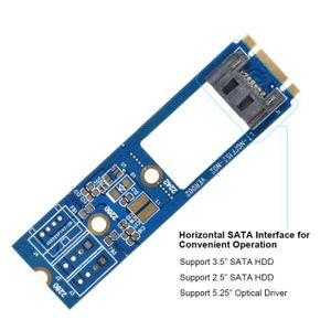 nbvmngjhjlkjlUK Carte Adaptateur Ssd vers Sata Bleu Portable M2 Ngff Ssd Sata3 Adaptateur pour Carte dextension Ssd vers Sata Convertisseur Sata vers Ngff High Performace