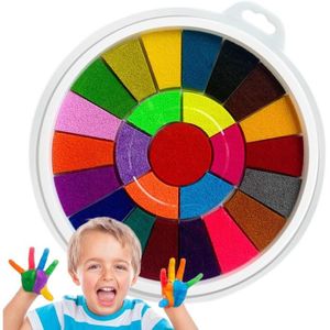 Flye Enfants Cadeau Drôle de Kit de Peinture au doigt dessin au doigt Jouets Peintures au doigt d'enfant éducatif Multi-color