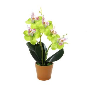 fleurs artificielles orchidee avec pot cdiscount