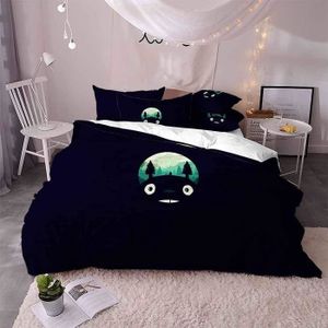 HOUSSE DE COUETTE ET TAIES Totoro Parure de lit Mon voisin Totoro avec housse