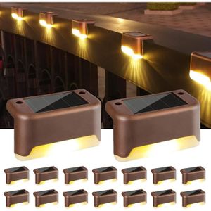 BALISE - BORNE SOLAIRE  Leytn® 16Pcs Lampe de pont solaire LED Lampe solai