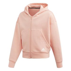 veste adidas femme rose et blanc