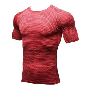 T-SHIRT MAILLOT DE SPORT T-shirt de fitness homme - Runyue - Haut d'entraîn