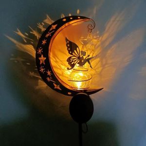 DÉCORATION LUMINEUSE kk Lampe solaire lune - Décoration de jardin - Déc